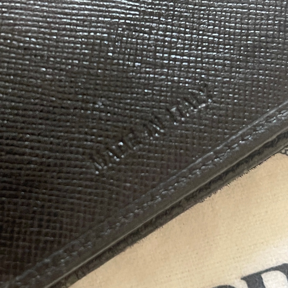 Sold!   ❌ Prada nylon wallet black bifold authentic leather - Picture 13 of 16